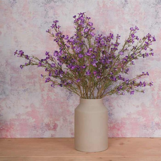 Artificial Wax Flowers Purple 67cm Artificial Flowers